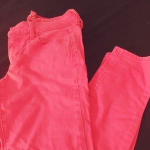 Hot pink pants